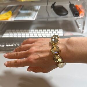 Swarovski Gold Crystal Tennis Bracelet